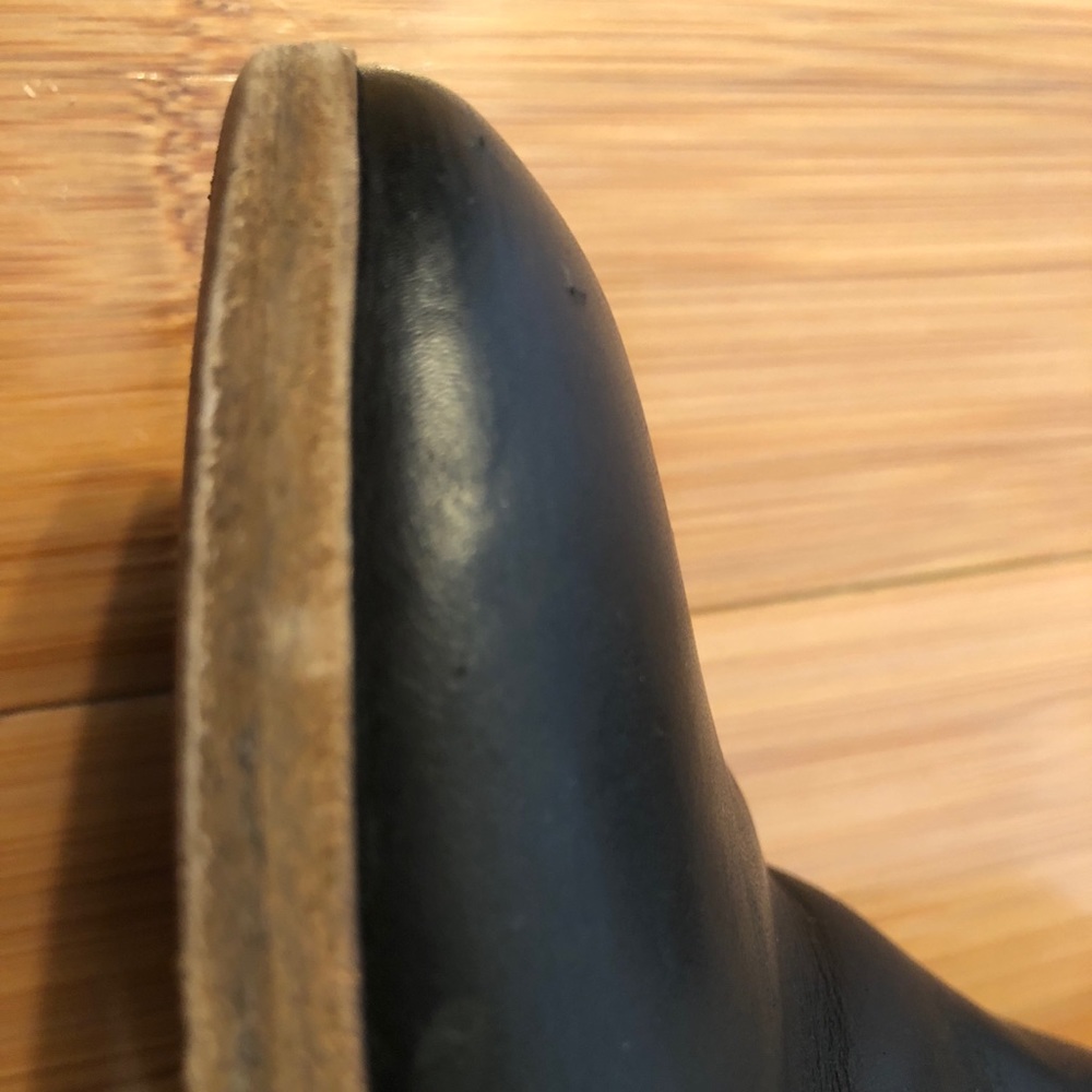 J.Crew “Aggie” Black Leather Ankle Boots Size 7 - Picture 7 of 8